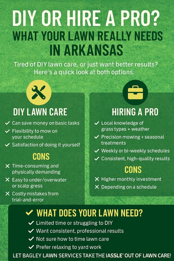 DIY or Hire a Pro? What Your Lawn Really Needs in Arkansas