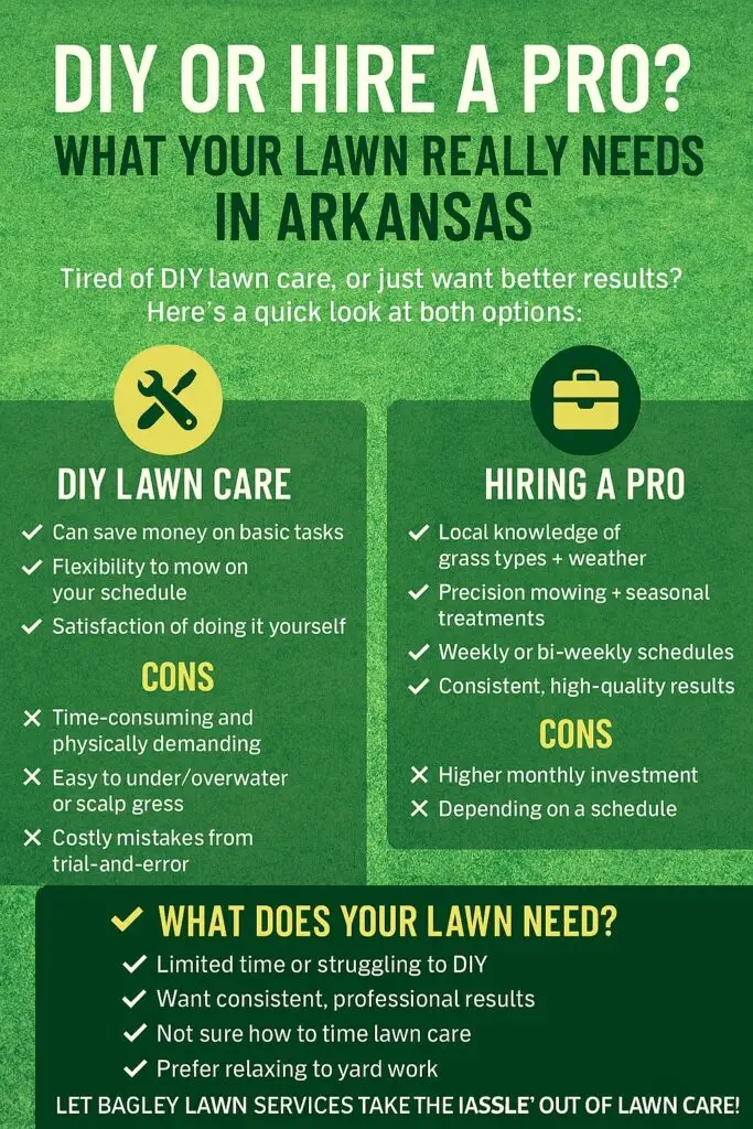 DIY or Hire a Pro? What Your Lawn Really Needs in Arkansas