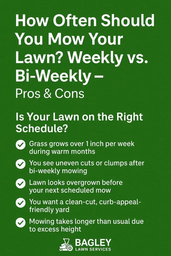 How Often Should You Mow Your Lawn? Weekly vs. Bi-Weekly – Pros & Cons for Van Buren, AR