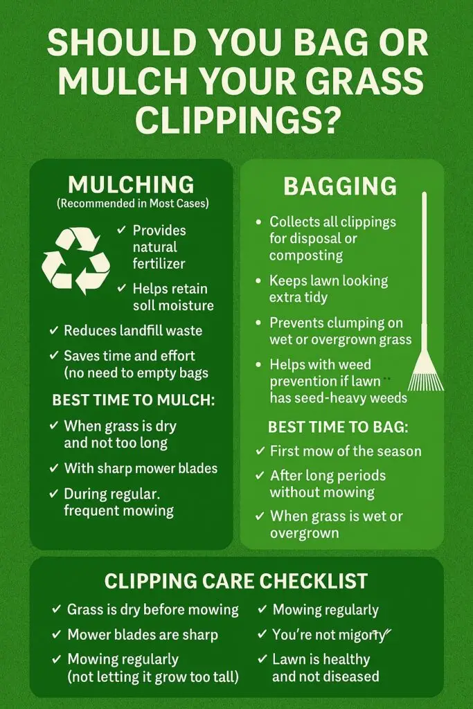 Should You Bag or Mulch Your Grass Clippings?