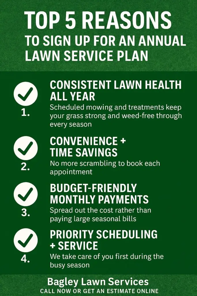 Top 5 Reasons to Sign Up for an Annual Lawn Service Plan in Van Buren, AR