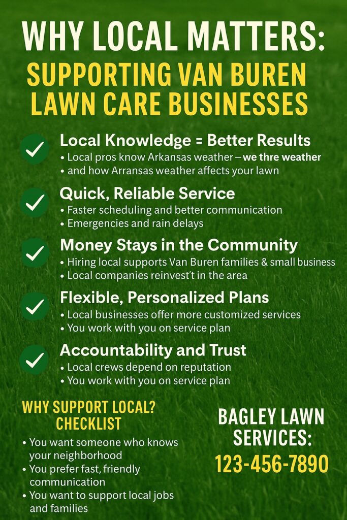 Why Local Matters: Supporting Van Buren Lawn Care Businesses